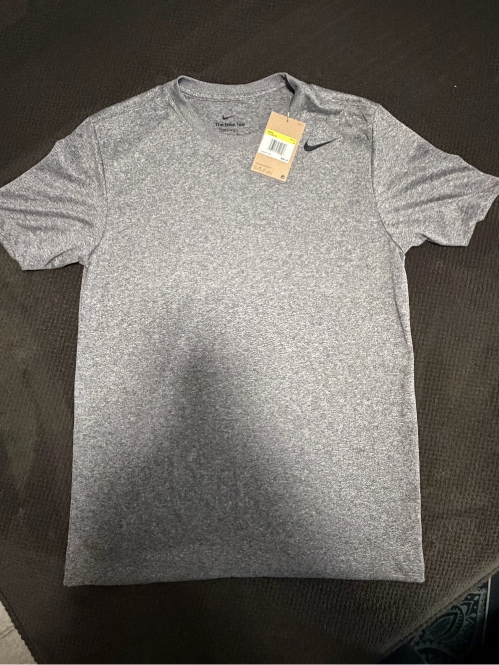 Nike Men’s Heather Gray Short Sleeve Dri-FIT Tee